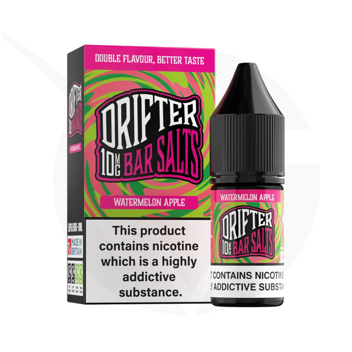 Watermelon Apple 10ml Nic Salt E-Liquid By Drifter