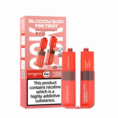 Watermelon Ice & Blueberry Cherry Cranberry Bloody Bar Ultra Twist 20K Refill Pack