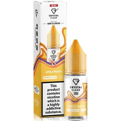 Apple Peach 10ml Nic Salt E-liquid By Crystal Clear