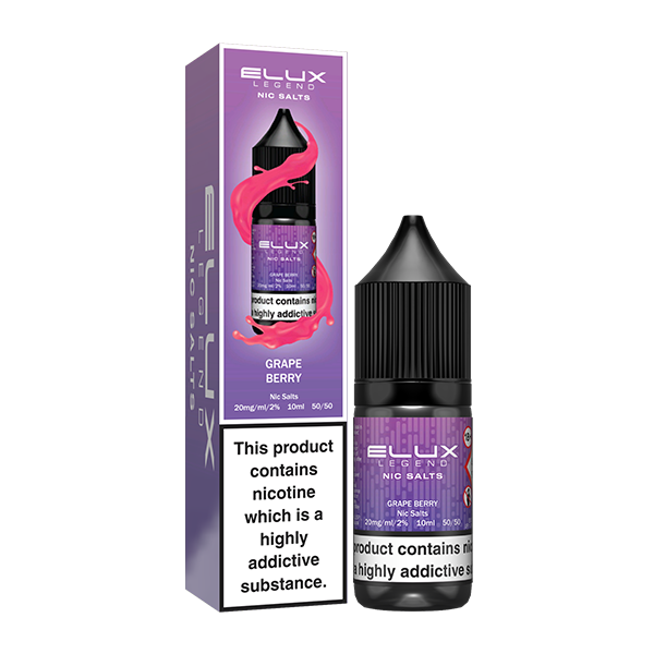 Grape Berry Nic Salt E-Liquid By Elux Legend