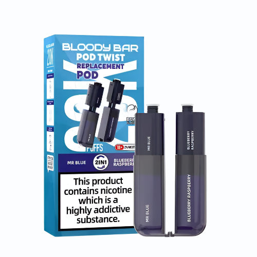 Mr Blue & Blueberry Raspberry Bloody Bar Ultra Twist 20K Refill Pack