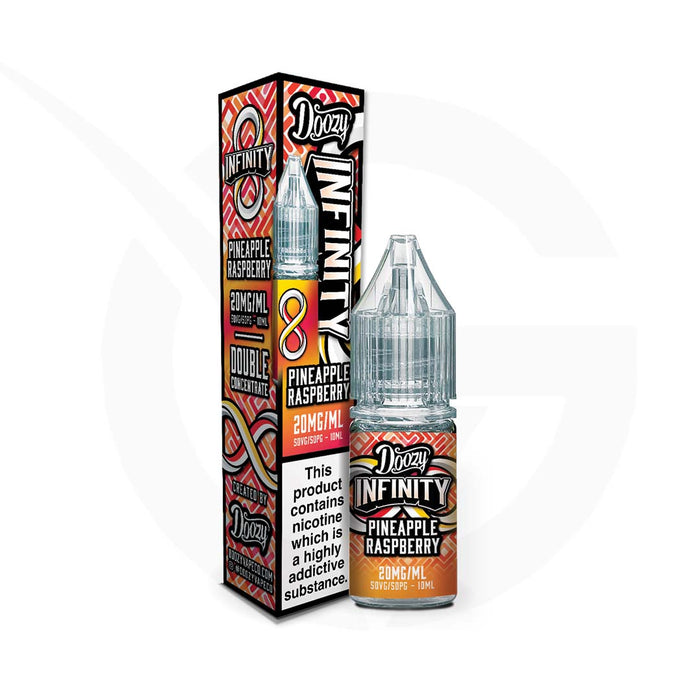 Pineapple Raspberry 10ml Nic Salt E-Liquid by Doozy Infinity