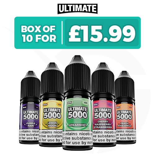 Ultimate Bar 5000 Nic Salts - Box of 10 Juices