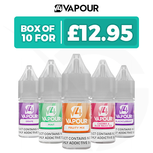 V4 Vapour E-Liquids - Pack of 10
