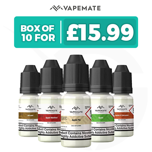 10 x Vapemate Classic 10ml E Liquid - Pack Of 10