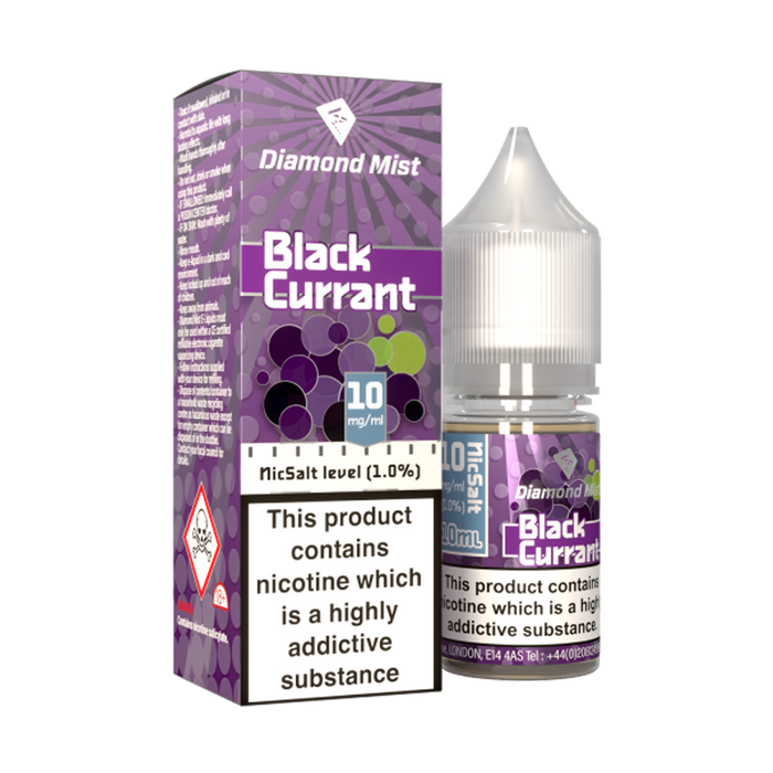 Blackcurrant 10ml E-Liquid By Diamond Mist