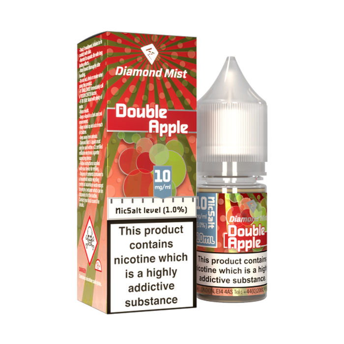 Double Apple 10ml E-Liquid By Diamond Mist