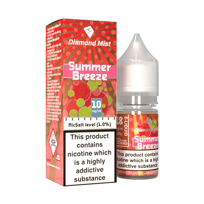 Summer Breeze 10ml E-Liquid By Diamond Mist