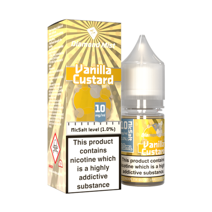 Vanilla Custard 10ml E-Liquid By Diamond Mist