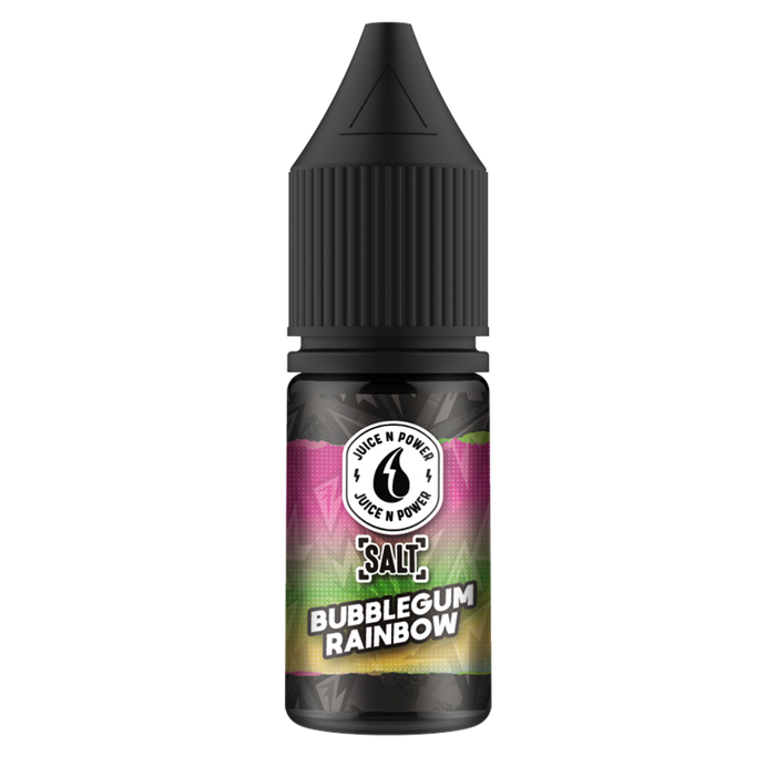 Bubblegum Rainbow 10ml Nic Salt E-Liquid Juice N Power