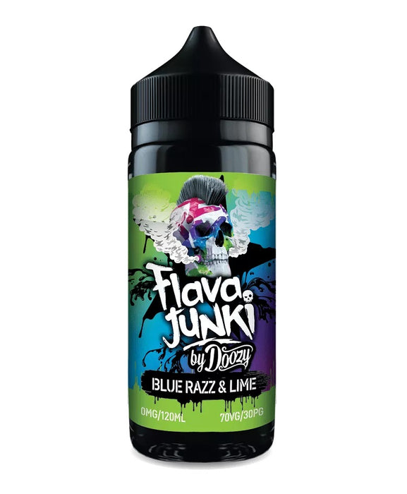 Blue Razz Lime 100ml Shortfill E-Liquid By Flava Junki