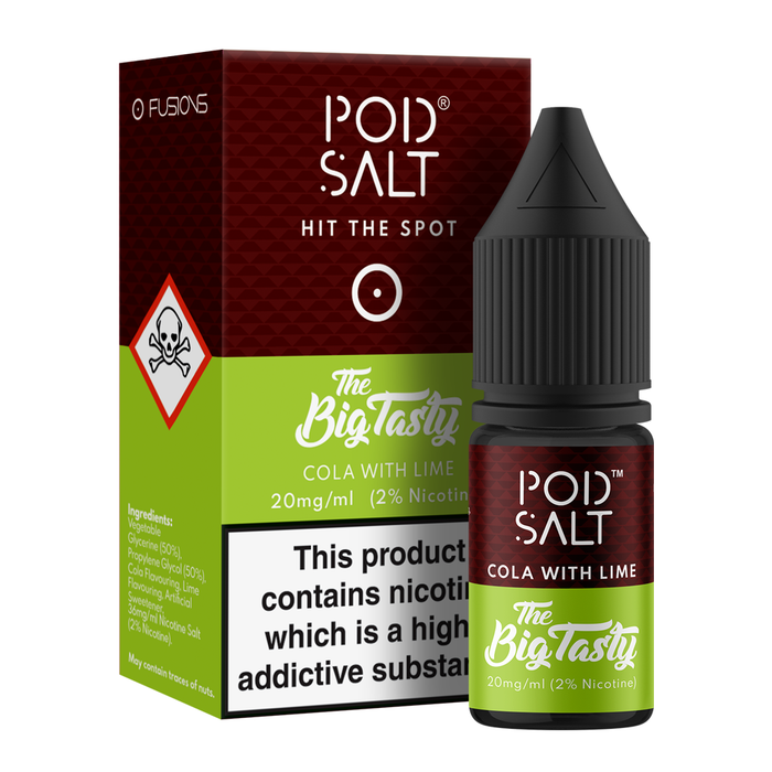 Cola with Lime 10ml Nicotine Salt E-Liquid by Fusion Pod Salt