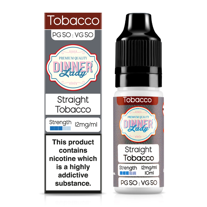 Straight Tobacco 10ml 50/50 E-Liquid By Dinner Lady