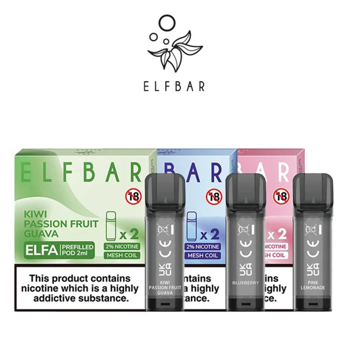 Elf Bar ELFA Pre-Filled E Liquid Pods - Nic Salt 2ml 20mg
