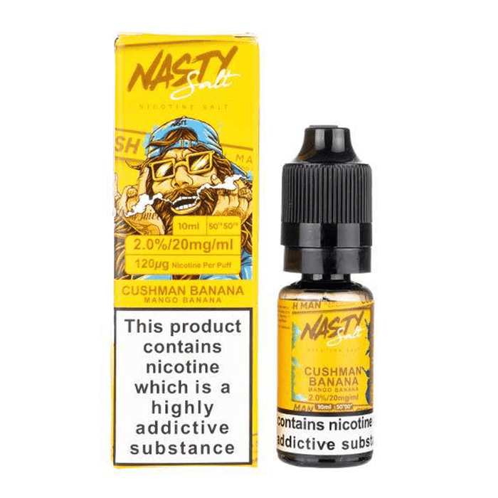 Banana Cush Man E-Liquid 10ml Nic Salt By Nasty Juice