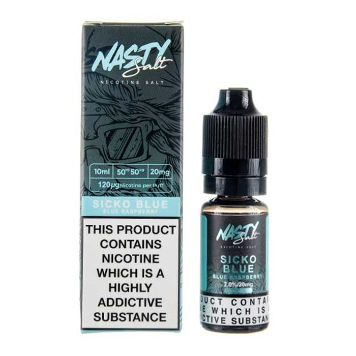 Sicko Blue E-Liquid 10ml Nic Salt By Nasty Juice