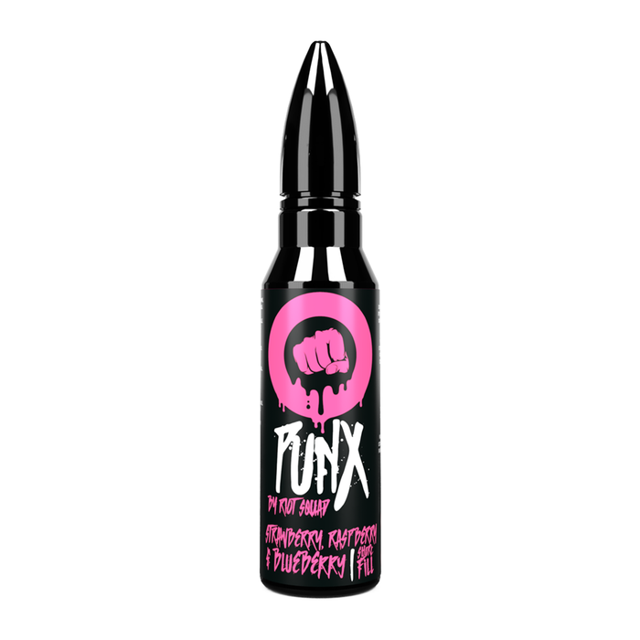 Strawberry Raspberry & Blueberry 50ml Shortfill E-Liquid by Riot Squad