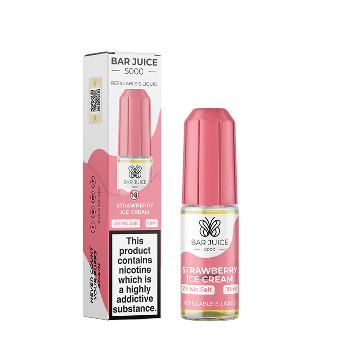 Strawberry Ice Cream Nic Salt E-Liquid by Bar Juice 5000