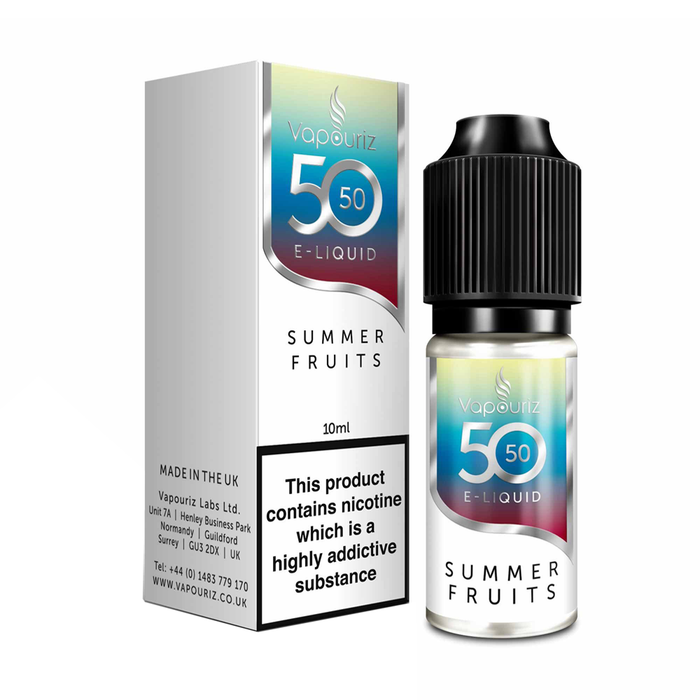 Summer Fruits 50/50 10ml E-Liquid By Vapouriz