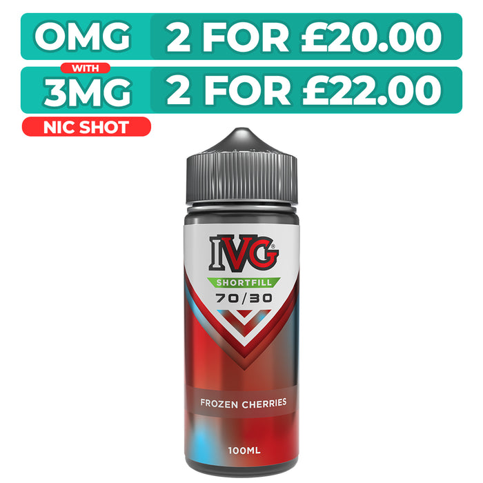 Frozen Cherries 100ml Shortfill E-Liquid By IVG