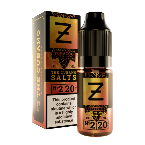 The Cubano Salts Nic Salt E-Liquid by Zeus Juice