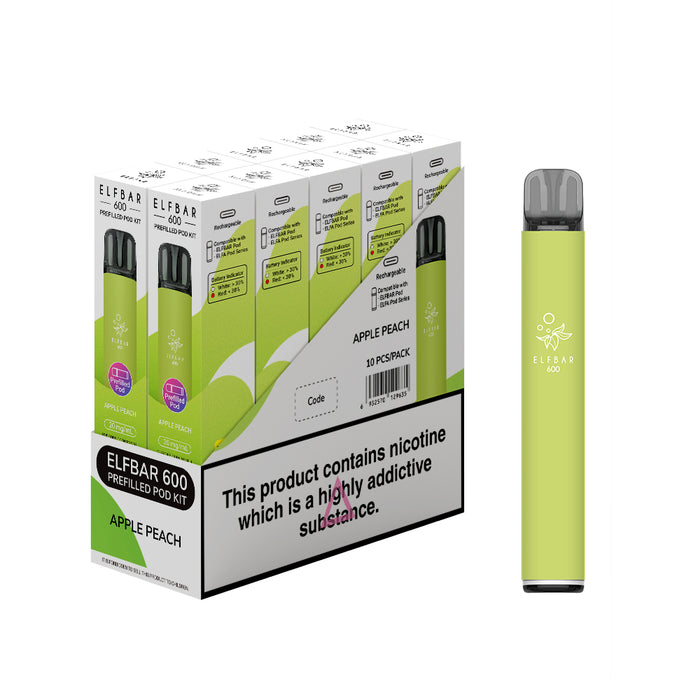 Elf Bar 600 Prefilled Pod Kit - Box of 10