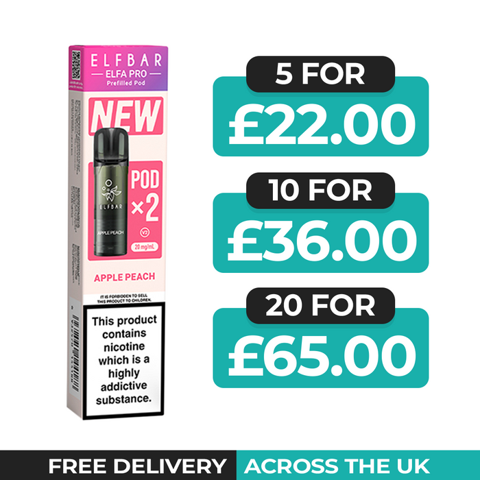 Apple Peach Elfa Pro Prefilled Pods by Elf Bar