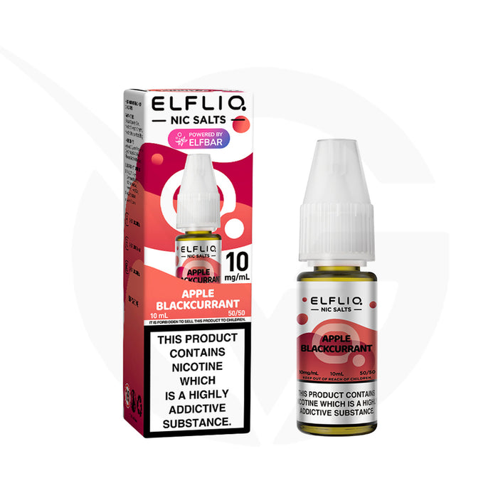 Apple Blackcurrant 10ml Elfliq Nic Salt E-Liquid By Elf Bar