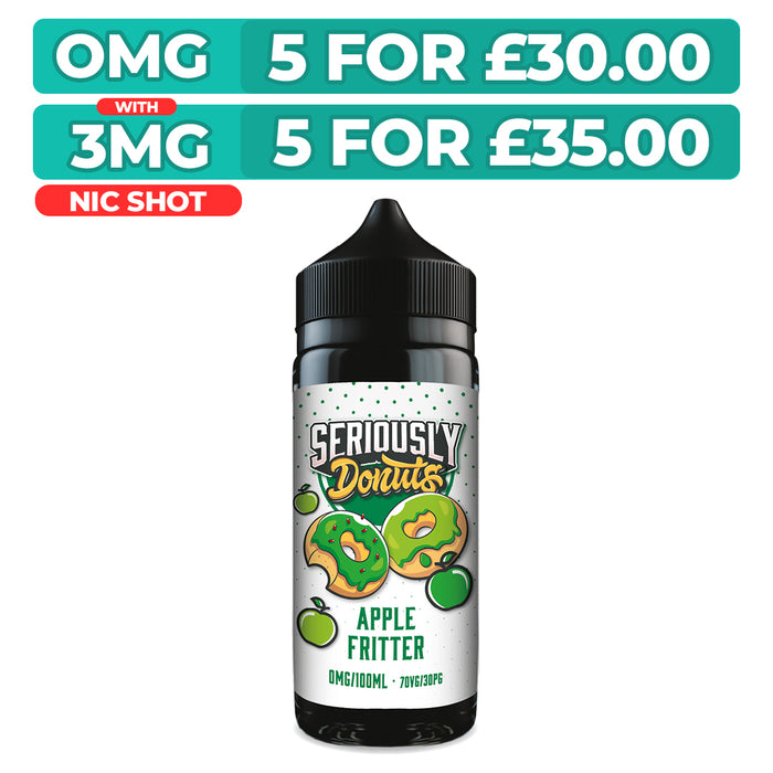 Seriously Donuts Apple Fritter 100ml Shortfill E-Liquid