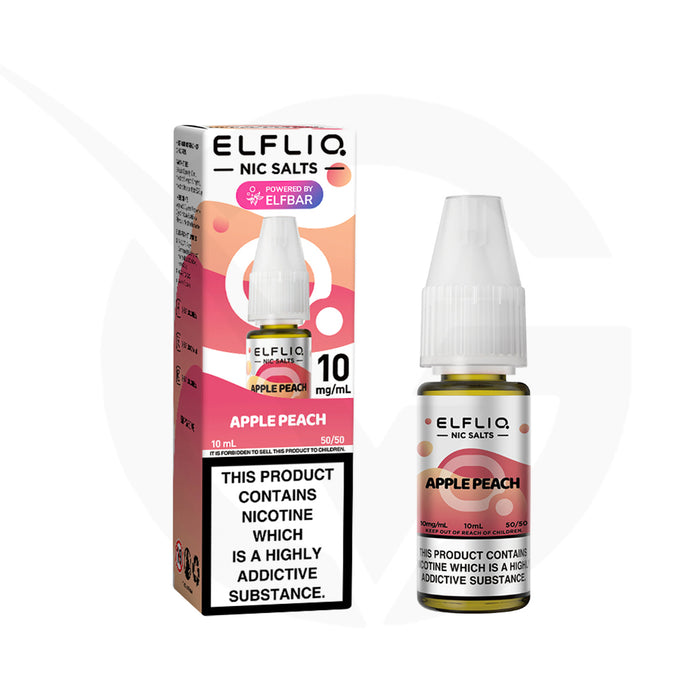 Apple Peach 10ml Elfliq Nic Salt E-Liquid by Elf Bar