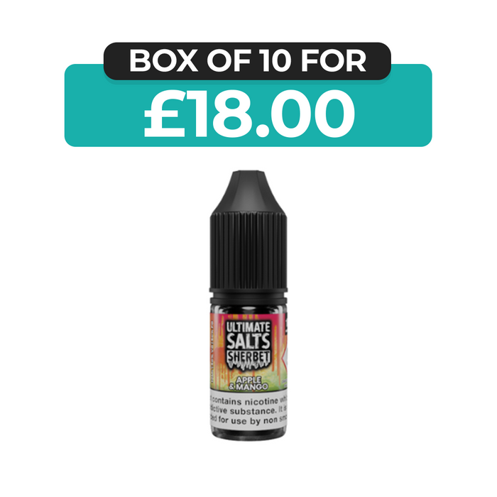 Apple & Mango Sherbet 10ml Nic Salt E-Liquid by Ultimate Juice