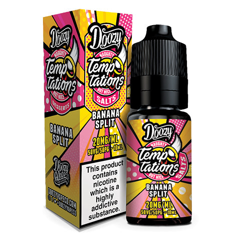 Banana Split 10ml Nic Salt E-Liquid By Doozy Temptation