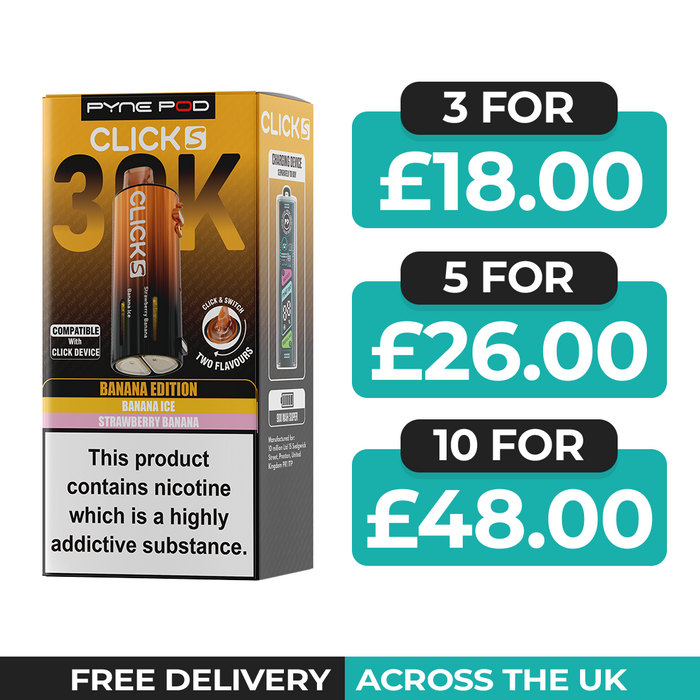 Pyne Pod Click S 30K Banana Edition Refill Pods