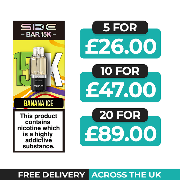 SKE Bar 15K Banana Ice Refill Pods