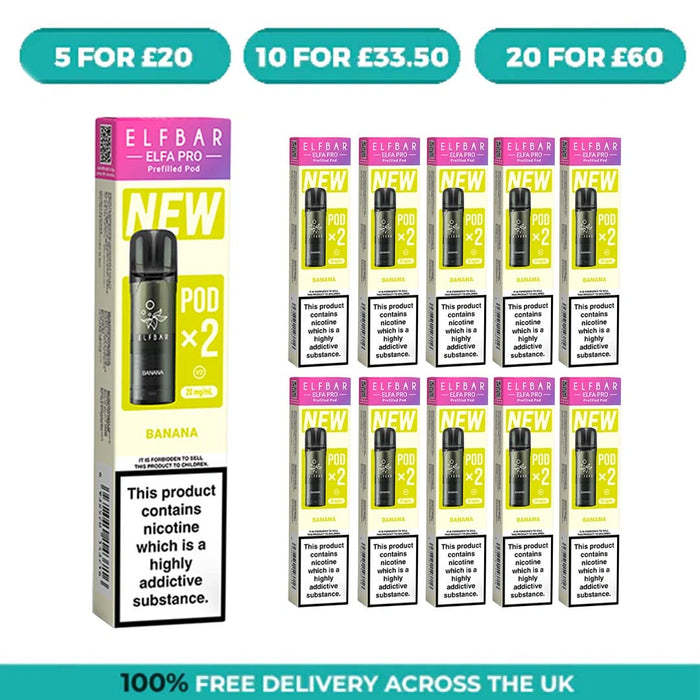Banana Elfa Pro Prefilled Pods by Elf Bar