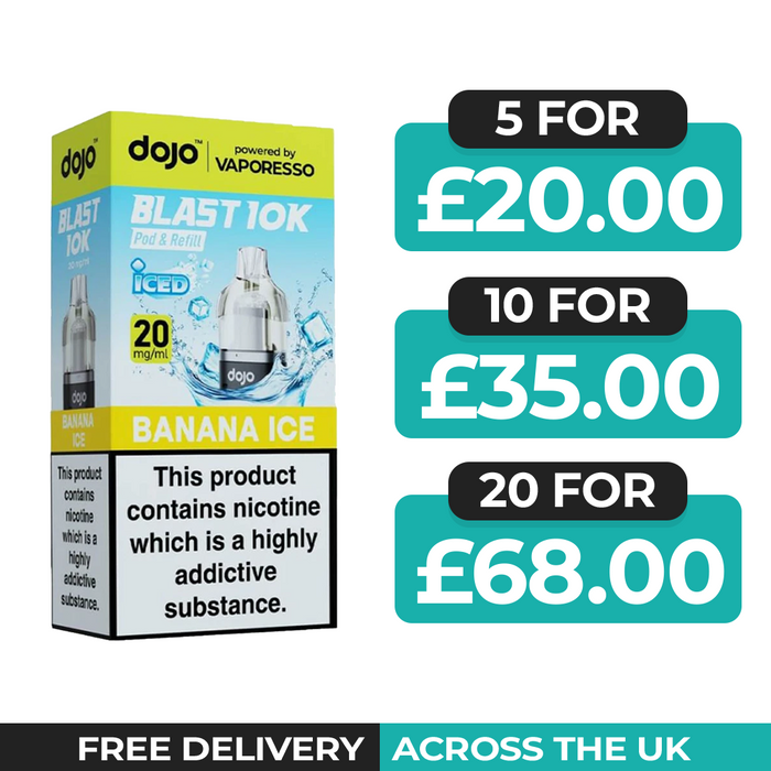 Vaporesso Dojo Blast 10k Banana Ice Refill Pods