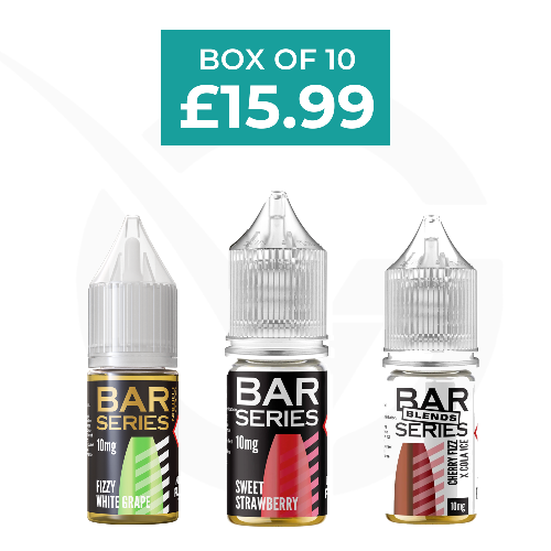 Bar Series 10ml Nic Salt Vape Juice - Box of 10