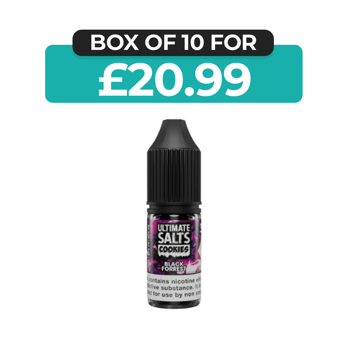 Black Forrest Cookies 10ml Nic Salt E-Liquid by Ultimate Juice
