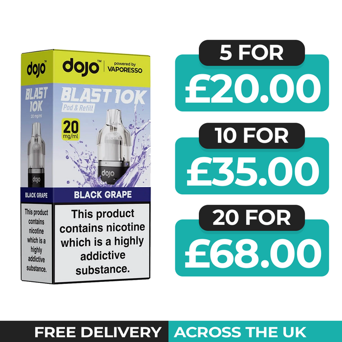 Vaporesso Dojo Blast 10k Black Grape Refill Pods