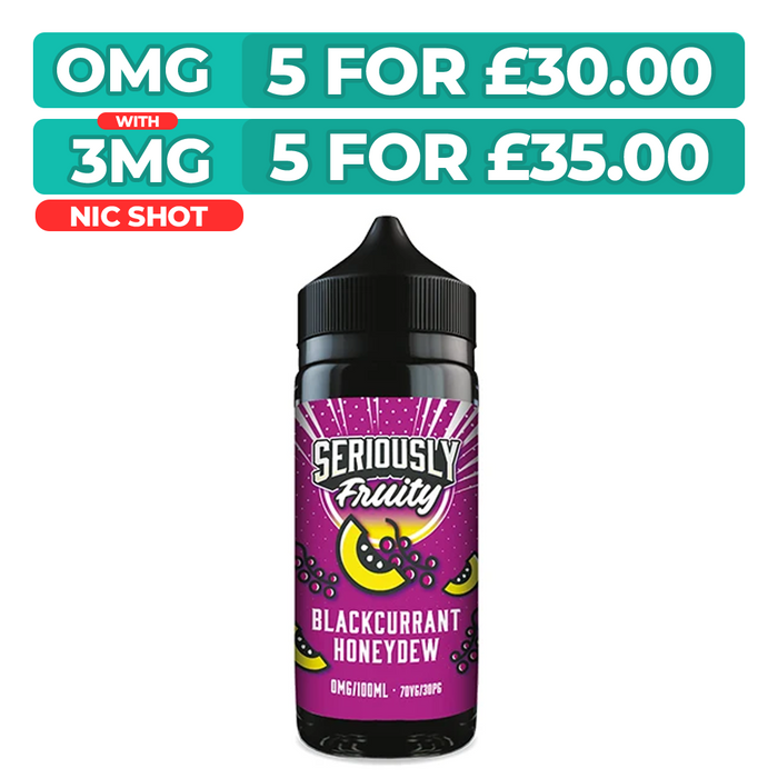 Doozy Seriously Fruity Blackcurrant Honeydew 100ml Shortfill E-Liquid