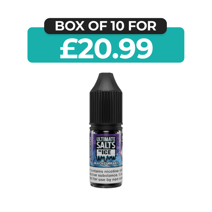 Blackcurrant Ice Lolly 10ml Nic Salt E-Liquid by Ultimate Juice