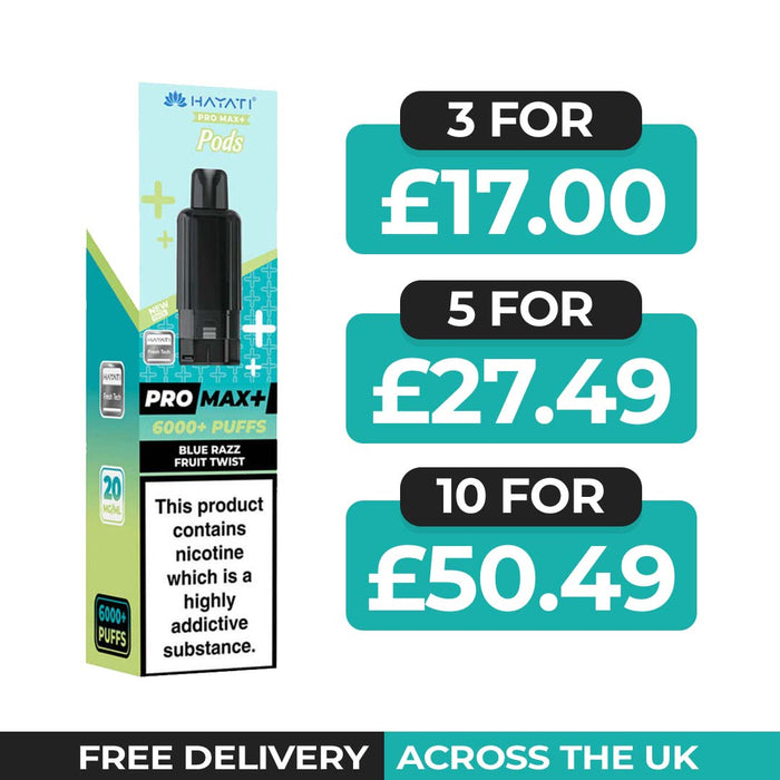 Hayati Pro Max Plus Blue Razz Fruit Twist Refill Pods