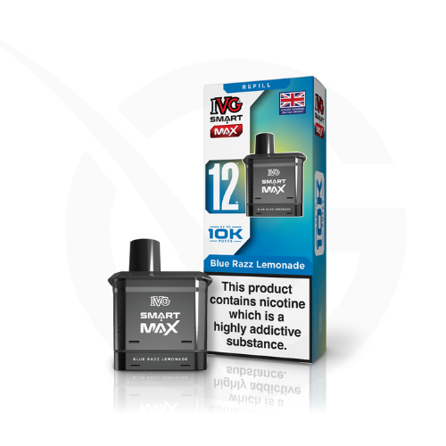 Blue Razz Lemonade Prefilled Pods By IVG Smart Max + Refill Containers