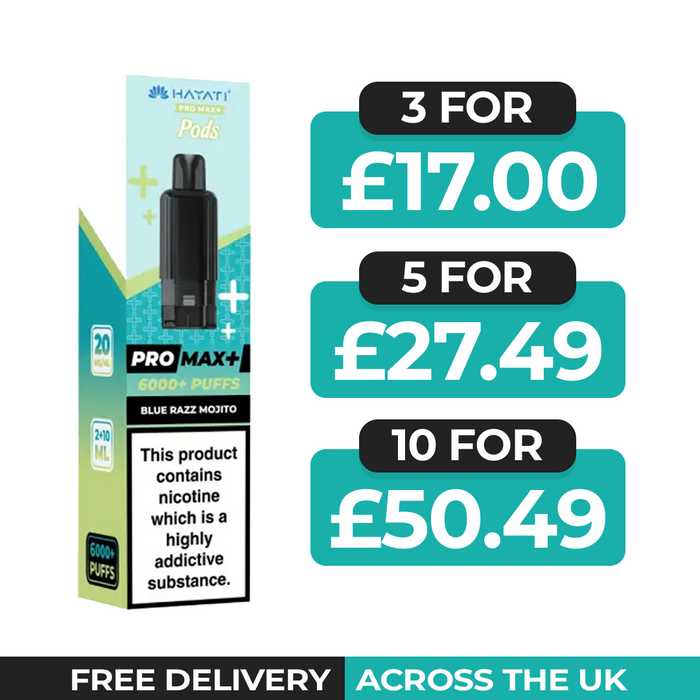Hayati Pro Max Plus Blue Razz Mojito Refill Pods