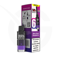 Blue Sour Raspberry Prefilled Pods by IVG SAVR + Refill Containers