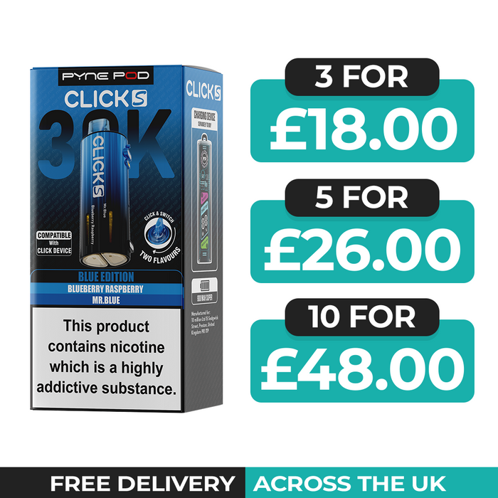 Pyne Pod Click S 30K Blue Edition Refill Pods