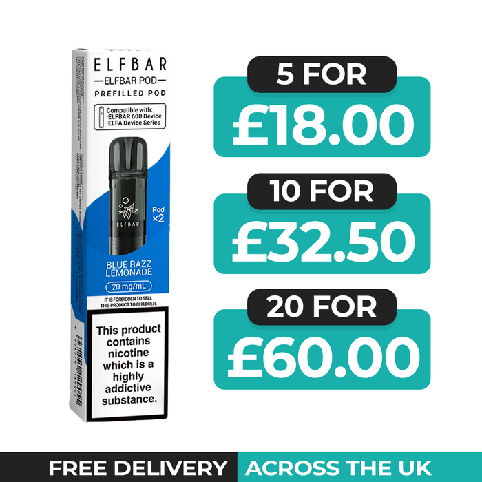 Elf Bar 600 Blue Razz Lemonade Preflled Pods