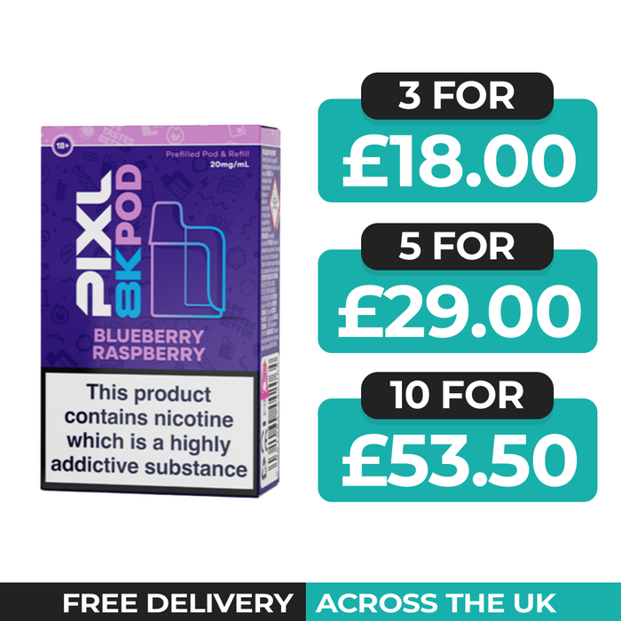 Pixl 8000 Blueberry Raspberry Refill Pods