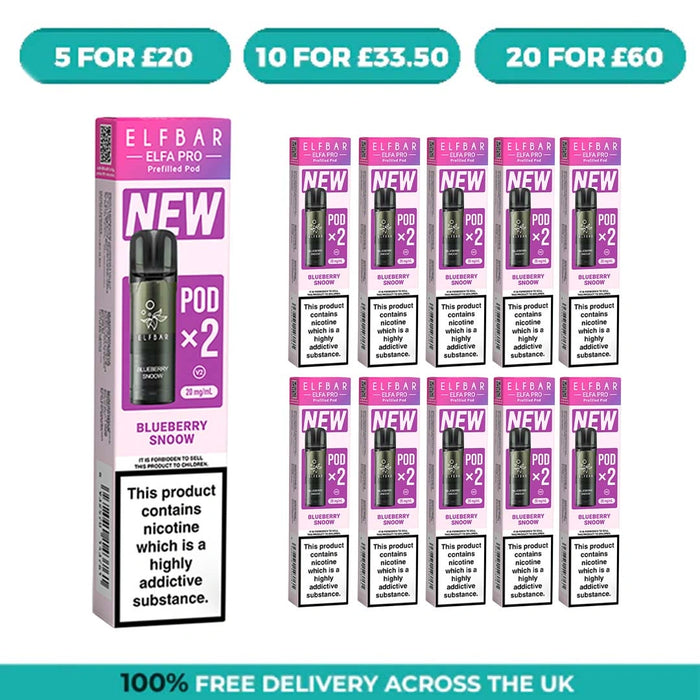 Blueberry Snoow Elfa Pro Prefilled Pods by Elf Bar
