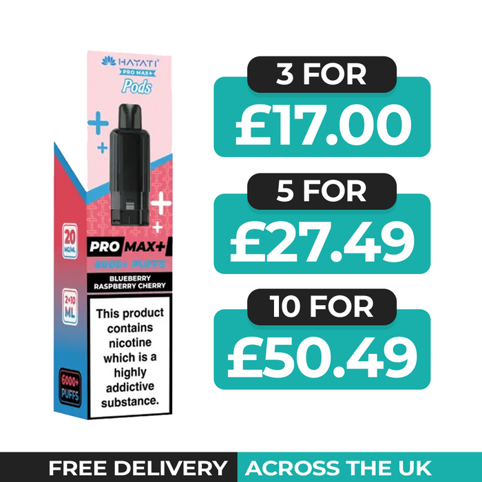 Hayati Pro Max Plus Blueberry Raspberry Cherry Refill Pods